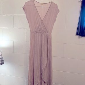 Caution to the Wind Lavender & White dress Sz M